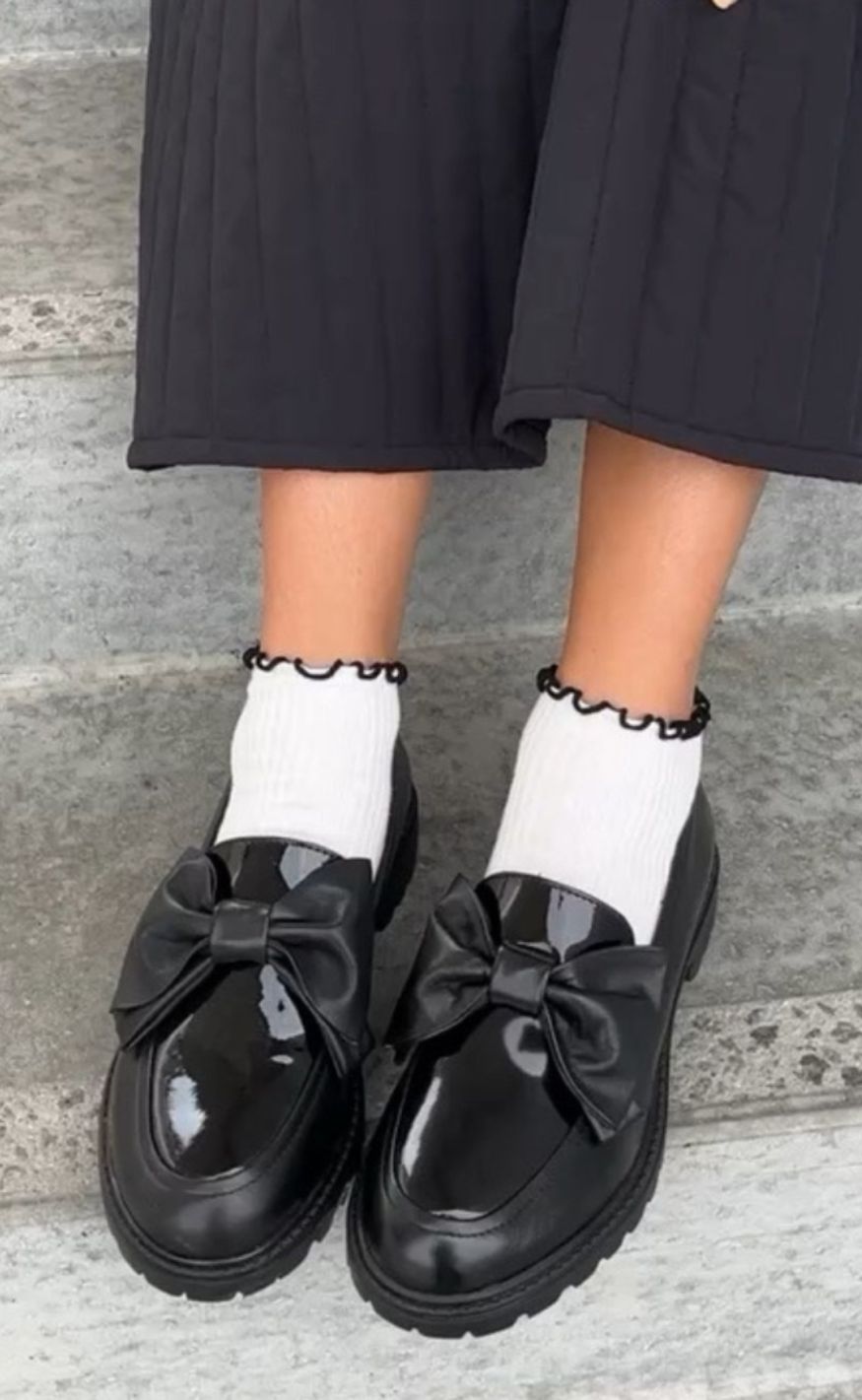Copenhagen Shoes Loafers Hello Bow Black