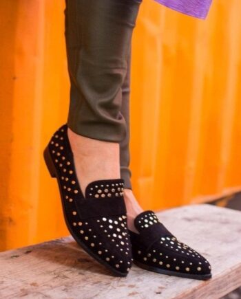 Copenhagen Shoes Loafers Molly Black Gold