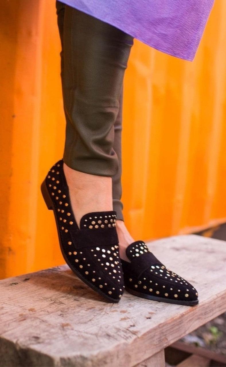 Copenhagen Shoes Loafers Molly Black Gold