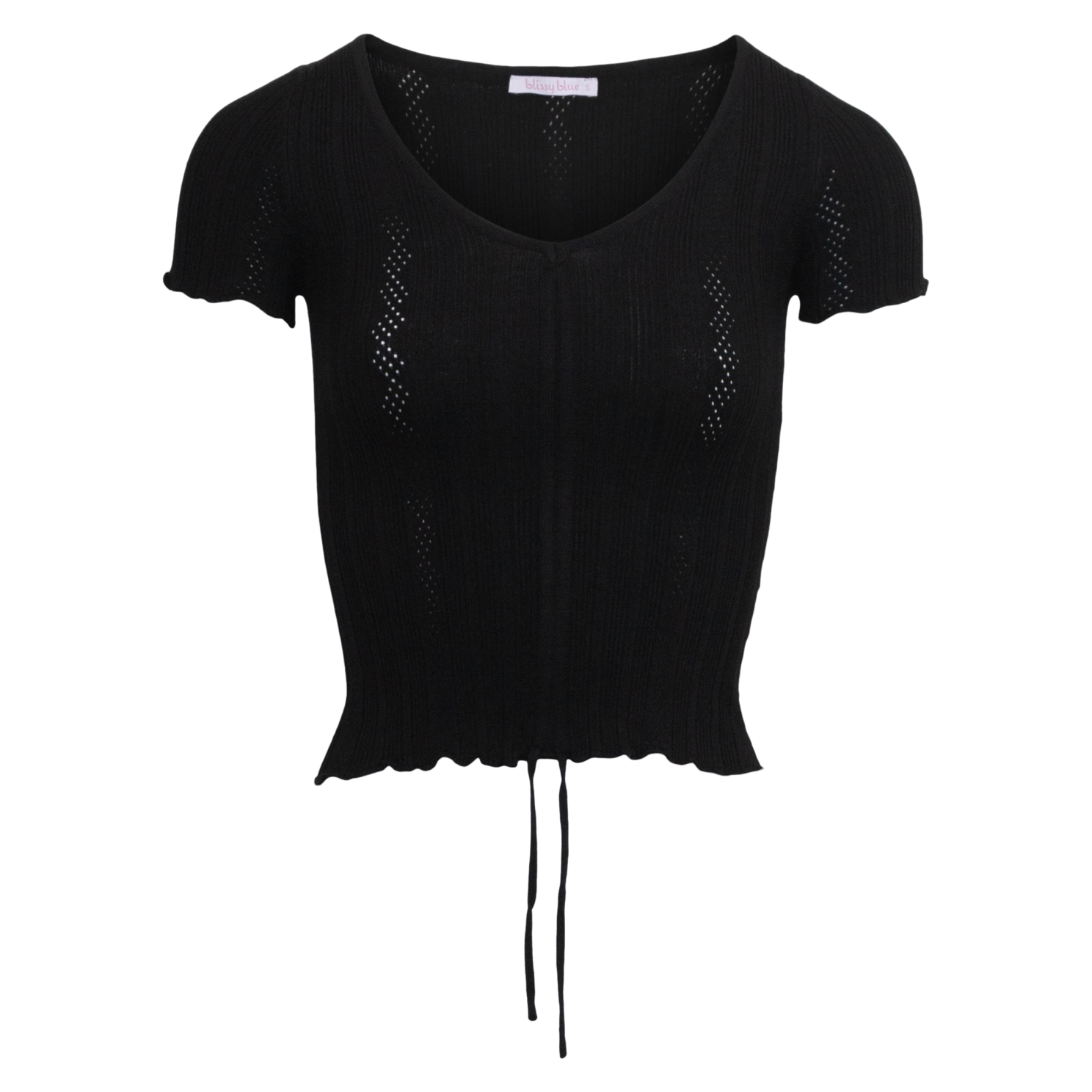 Dame Top Black Xs