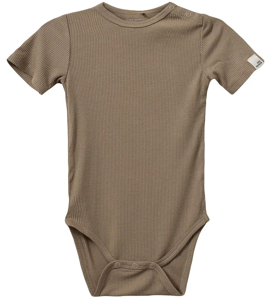Dicte Kortærmet Body Dark Sand 74