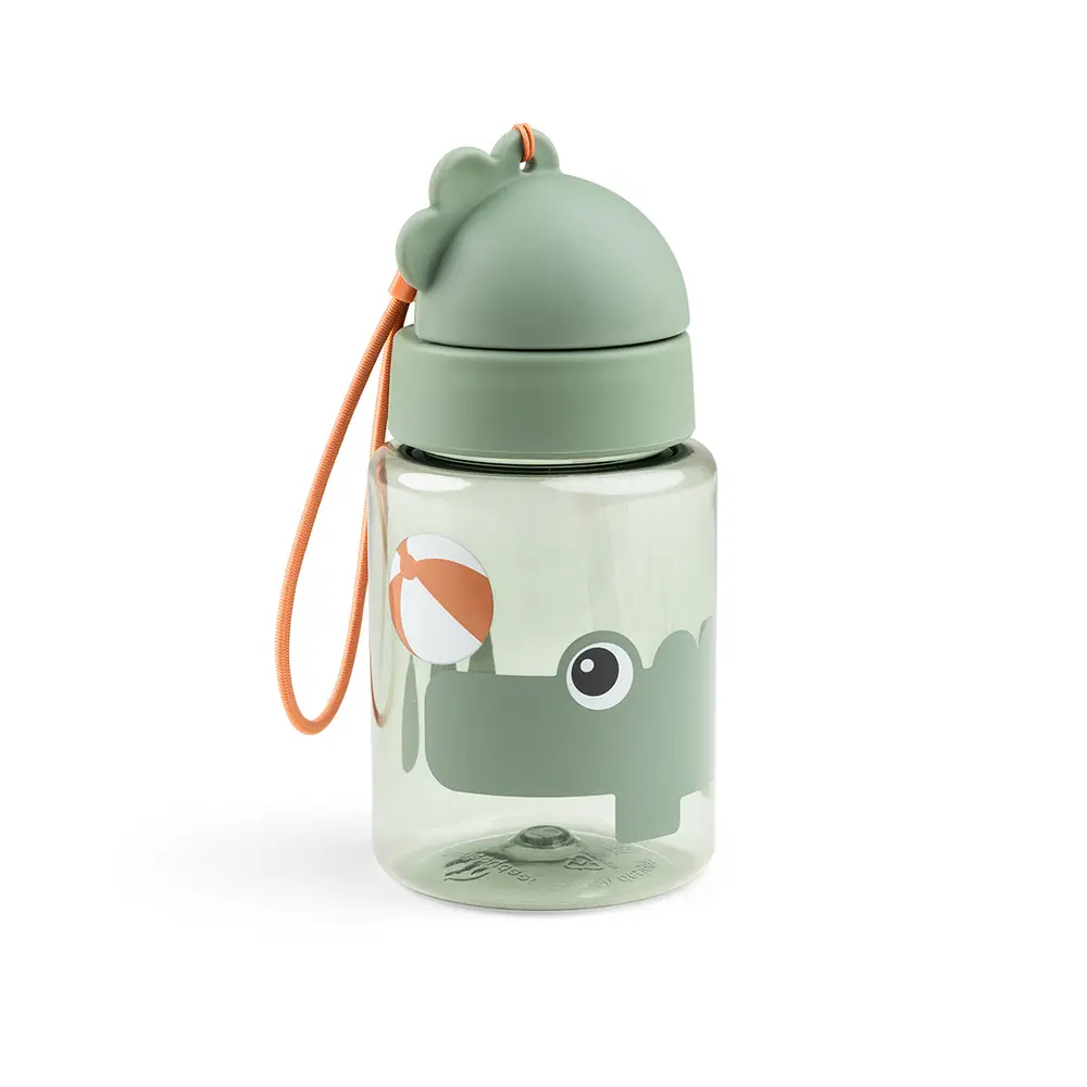 Done By Deer Drikkedunk Med Sugerør 280 Ml Playground Grøn