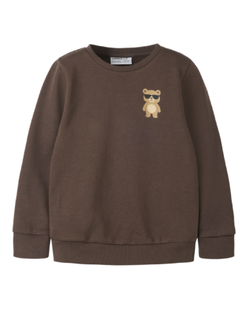 Ensfarvet Sweat Trøje  Str  86-116