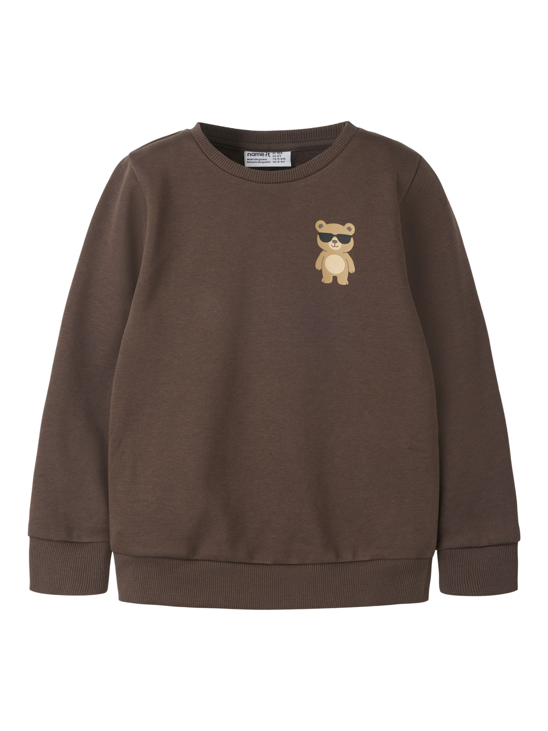 Ensfarvet Sweat Trøje Str 86-116
