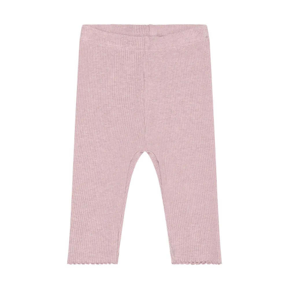 Fixoni Leggings Rib Pale Mauve Melange 68