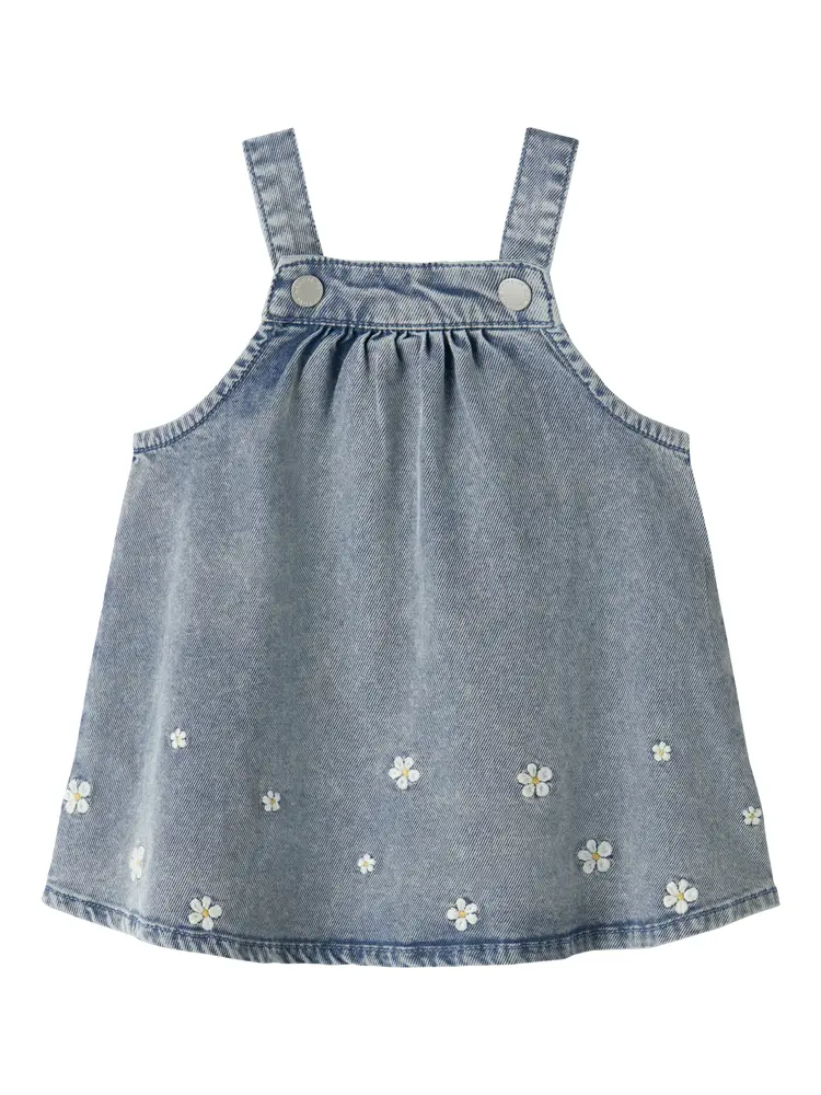 Flora Denim Kjole Light Blue Denim 80