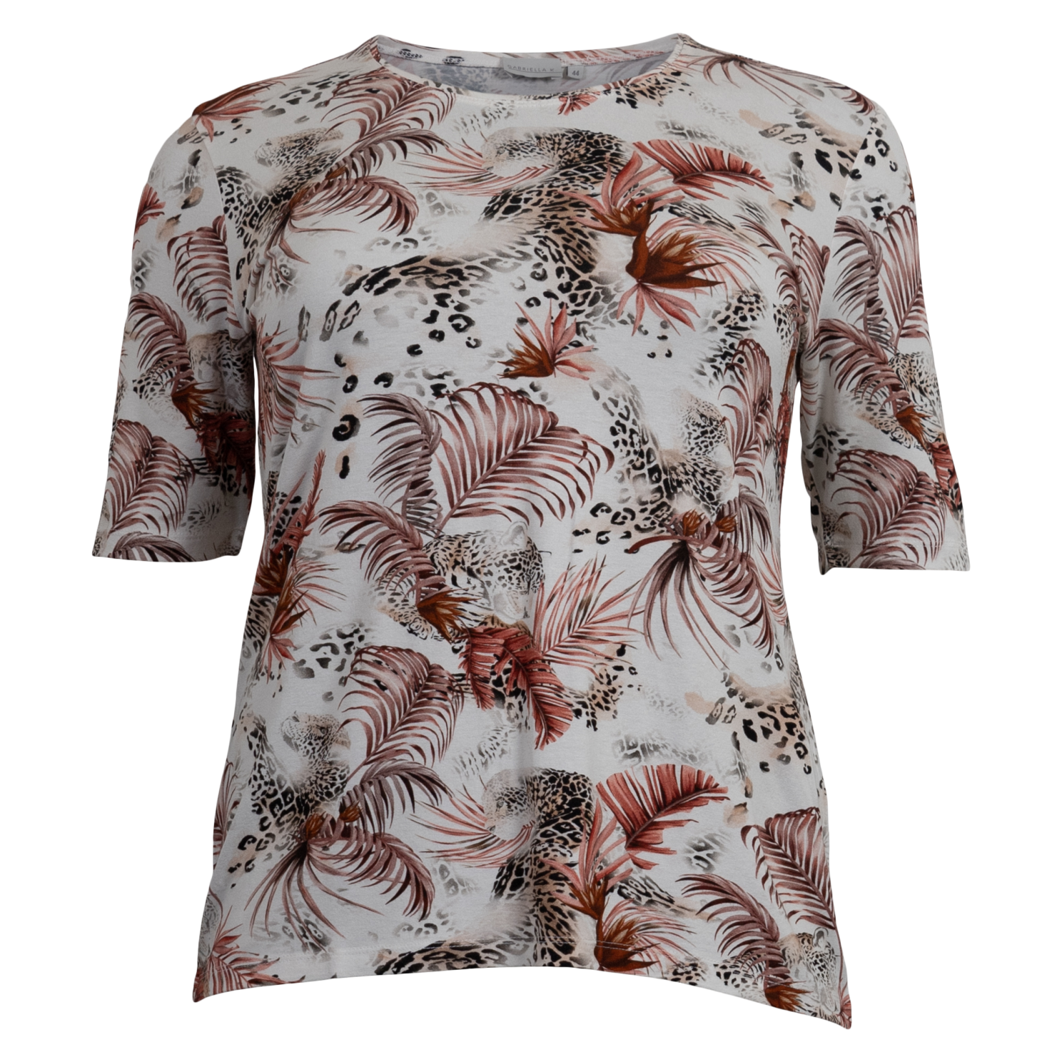 Gabriella Dame Kortærmet Bluse 21 Coral 44