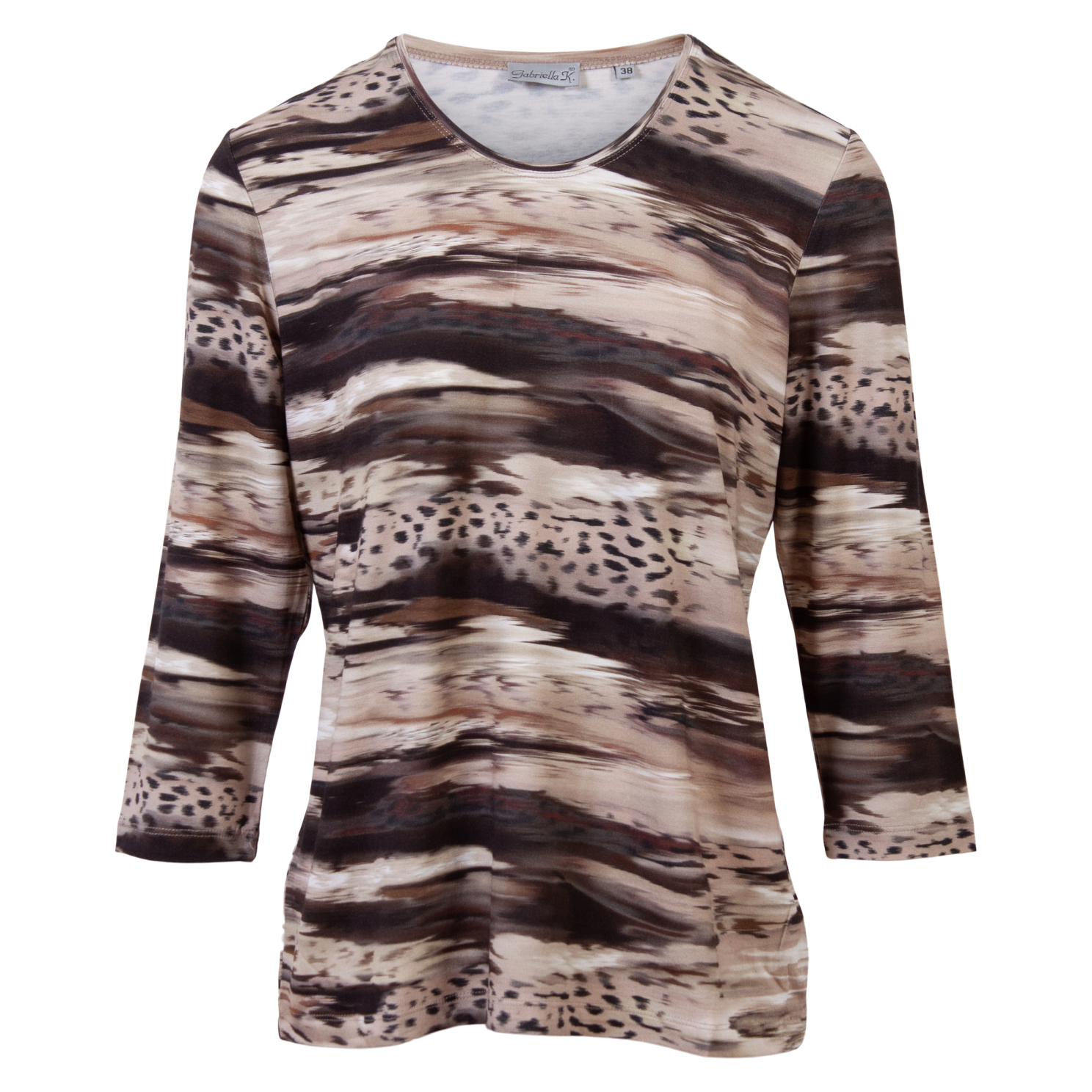 Gabriella    Dame Kortærmet Bluse Taupe 44