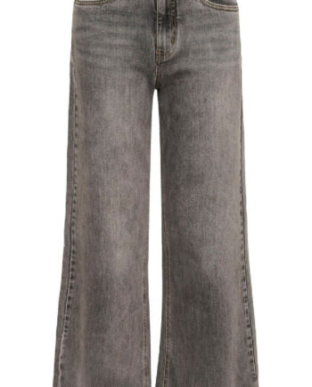 Gestuz Bukser Sara Hw Wide Washed Light Grey