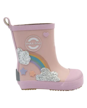 Gummistøvle Regnbue Barefoot Adobe Rose 22