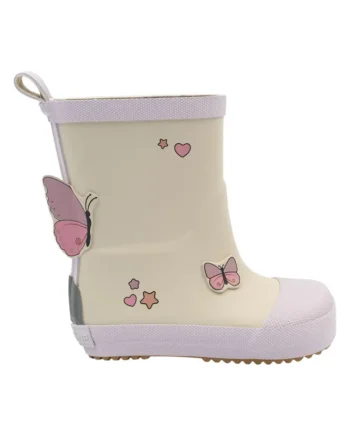 Gummistøvle Sommerfulg Barefoot Oyster Gray 32