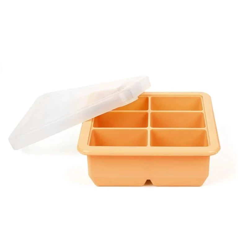 Haakaa Silikone Frysebakke    Låg   Rum Apricot