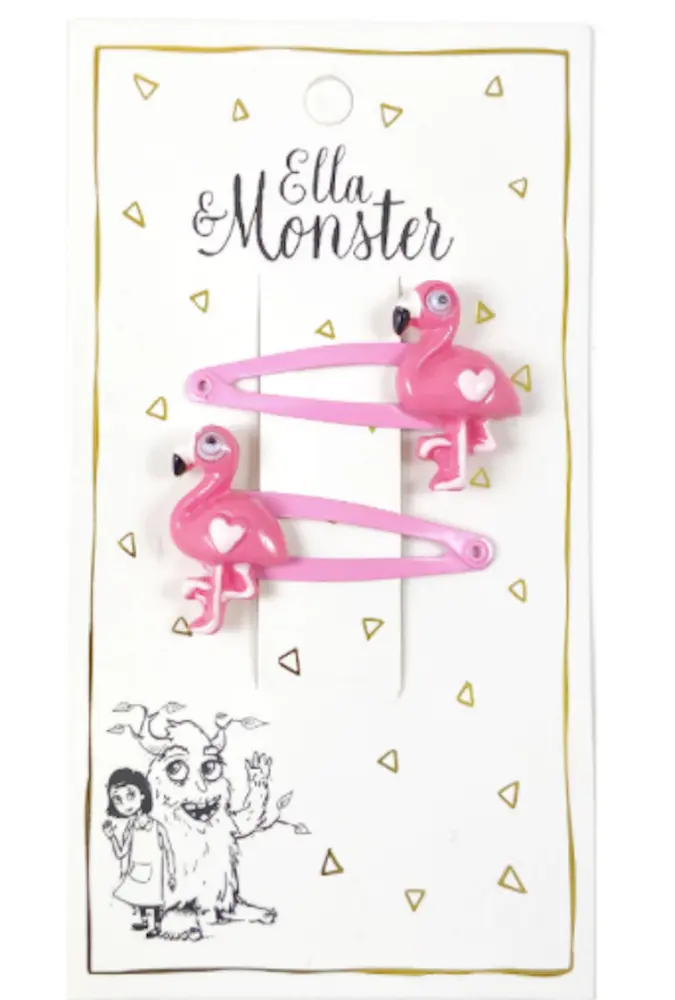 Hårclips Pink Flamingo