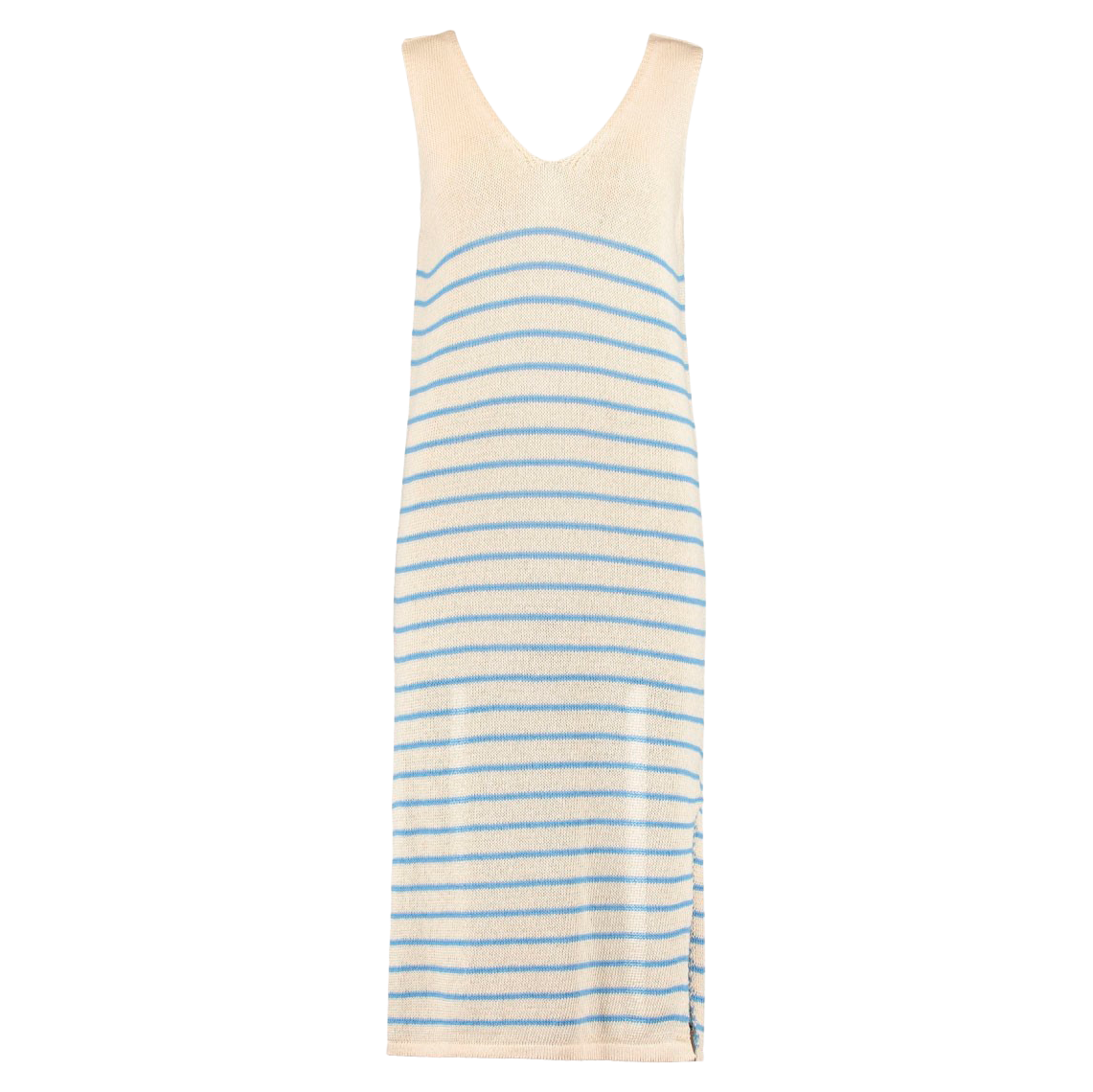 Hailys Dame Kjole Beige Stripe Xs