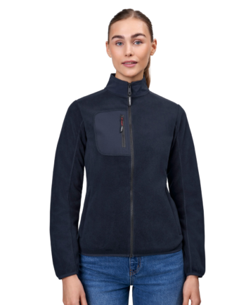 Id Bonded Dame Fleecejakke Navy