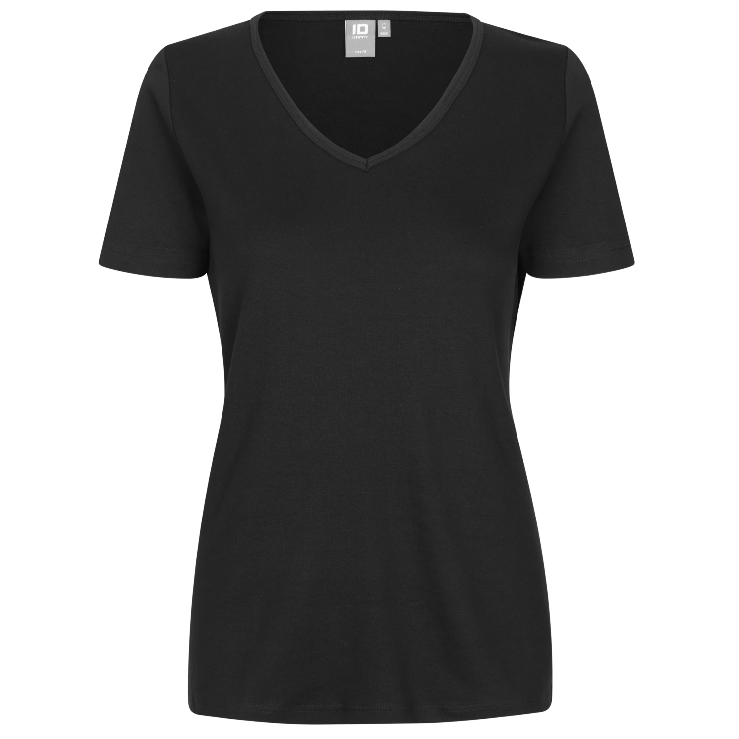 Id Interlock Dame  -shirt Black