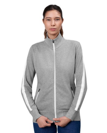 Id Kontrast Dame Cardigan Grey Melange