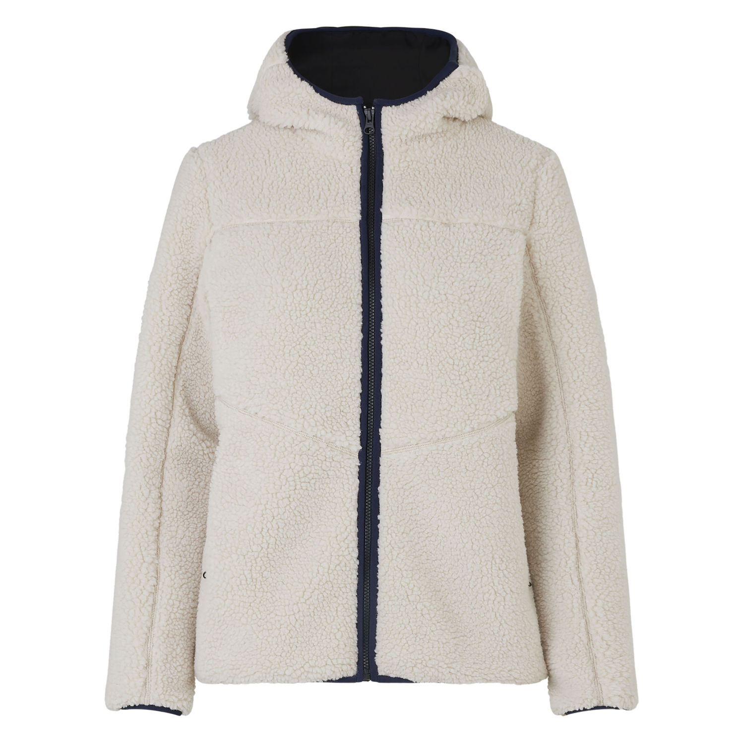 Id Pile Dame Fleecejakke Off White