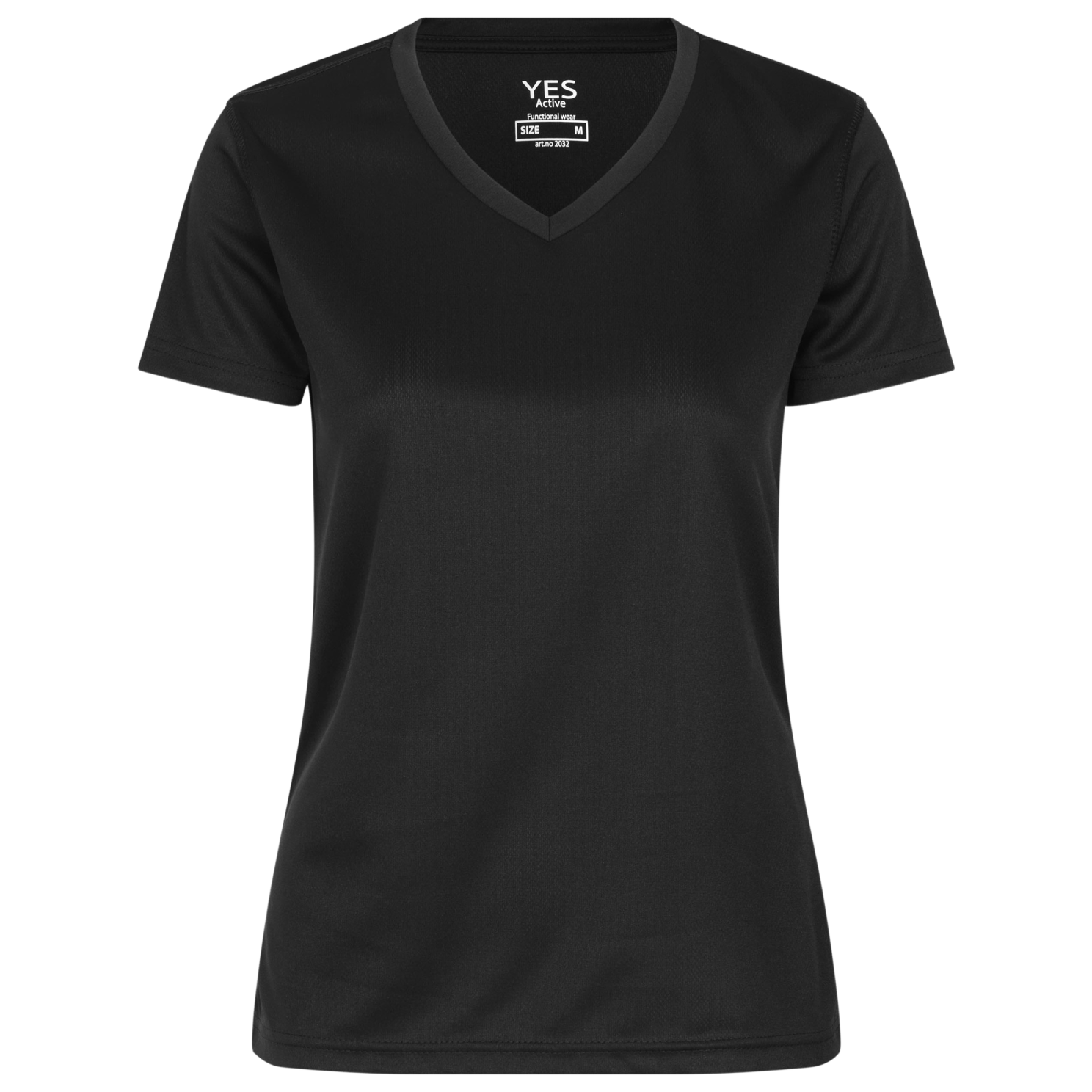 Id Yes Active Dame Trænings  -shirt Sort