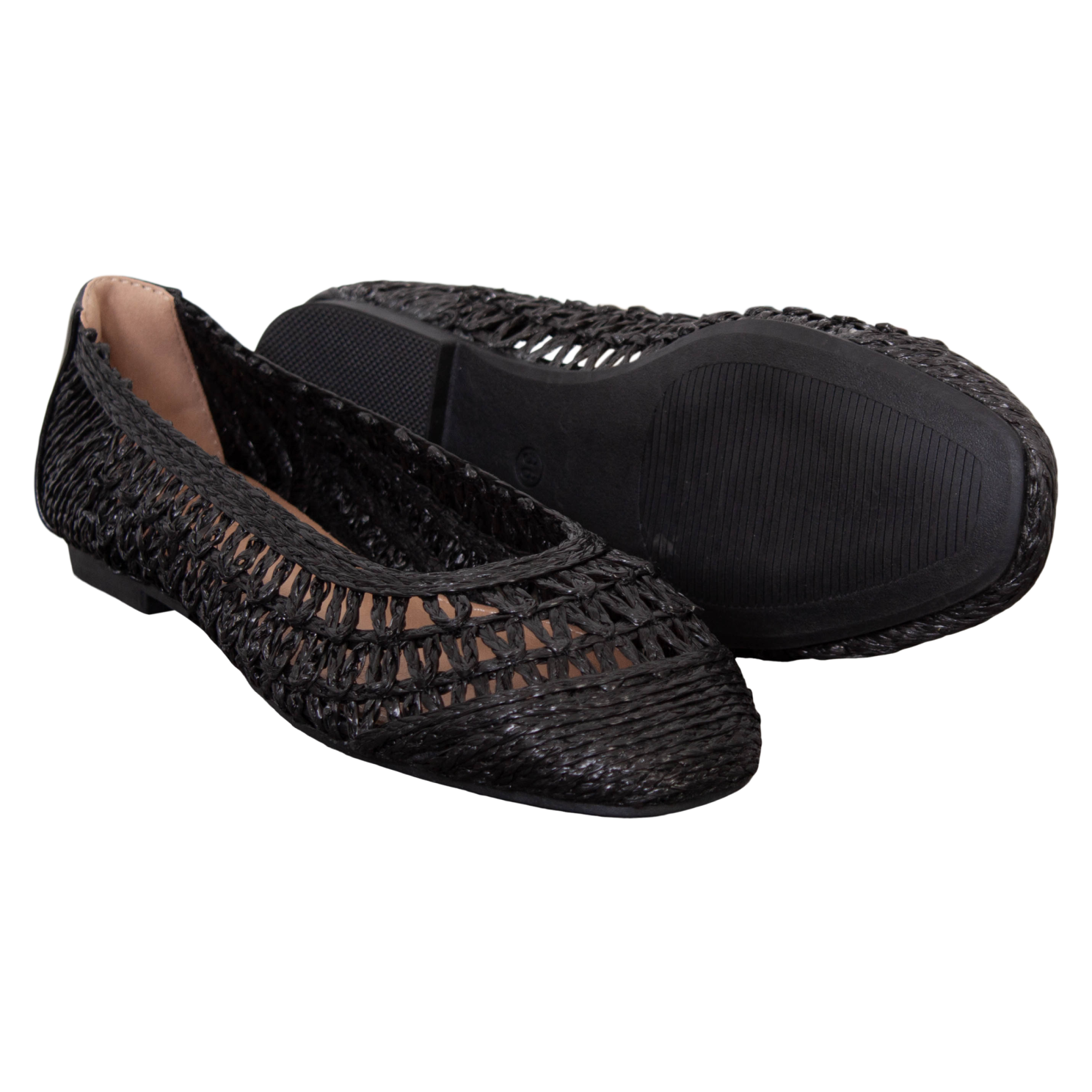 Ideal Shoes Dame Ballerina Black 40