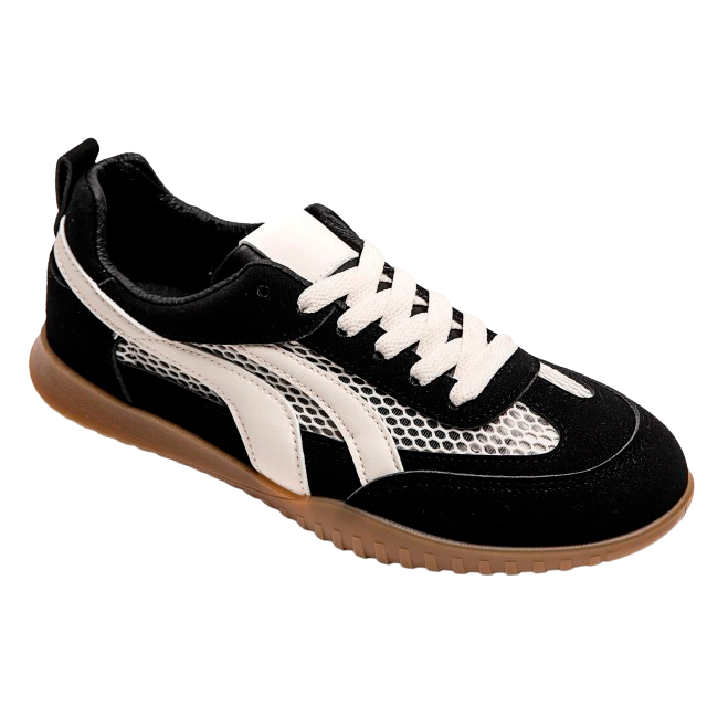 Ideal Shoes Dame Sneakers Black 39