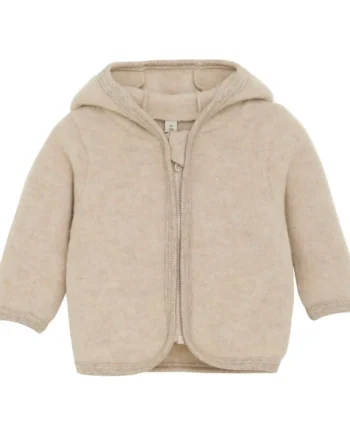 Jakke    ører Uld Fleece Camel Melange 56