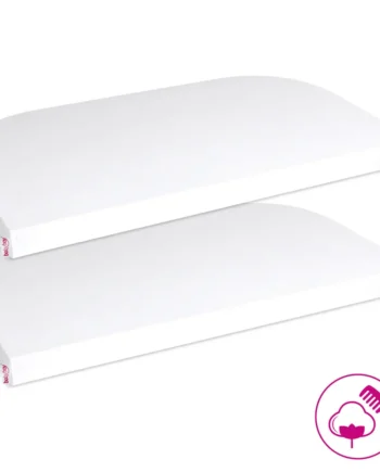 Jersey Lagen  Deluxe   Stk  Til Side By Side Seng Boxspring    Hvid