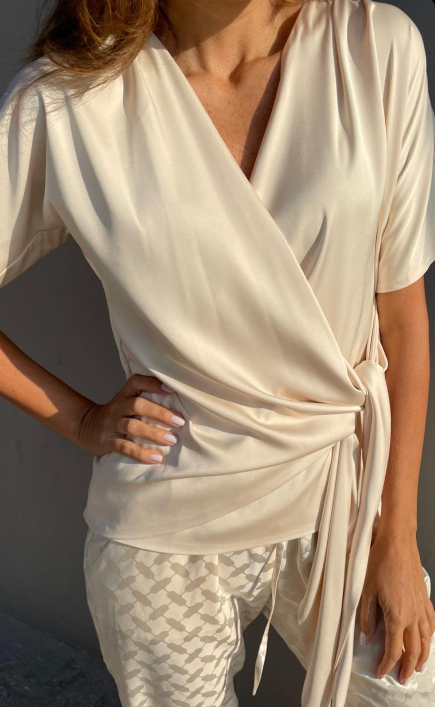Karmamia Copenhagen Bluse Dagmar Ivory