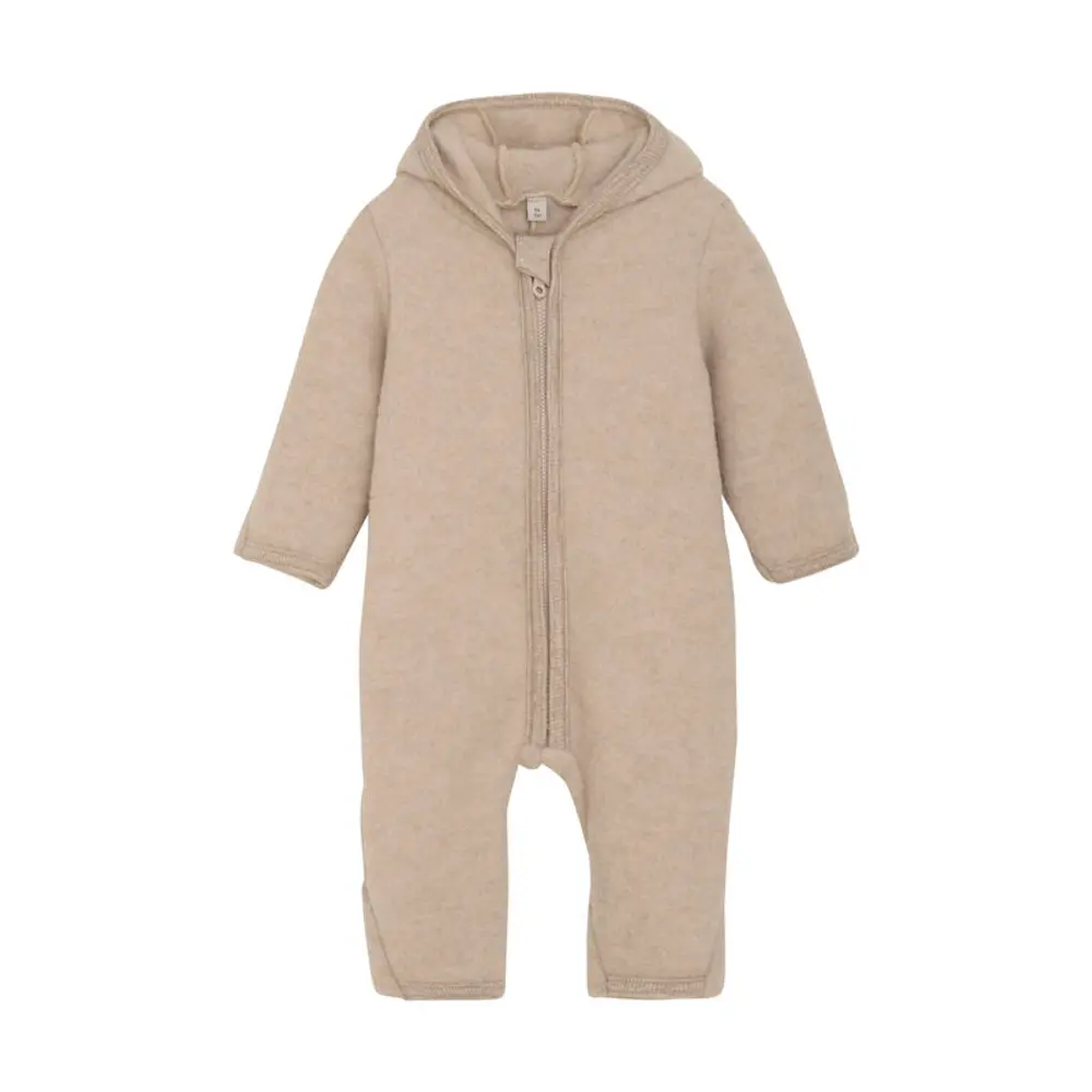 Køredragt    ører Uld Fleece Camel Melange 62