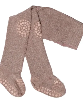 Kravle Strømpebukser Bamboo Woodrose Glitter 12-18