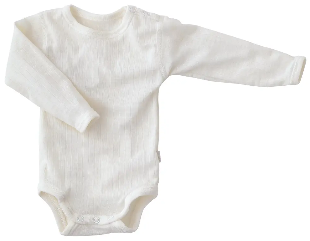 Lang ærmet Body   Rib Joha Uld Natur 90