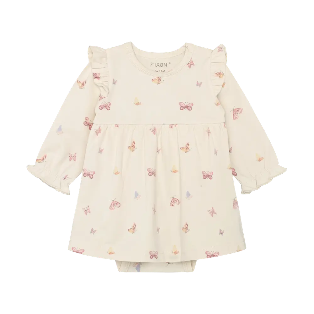 Langærmet Bodykjole Bleached Mauve 62