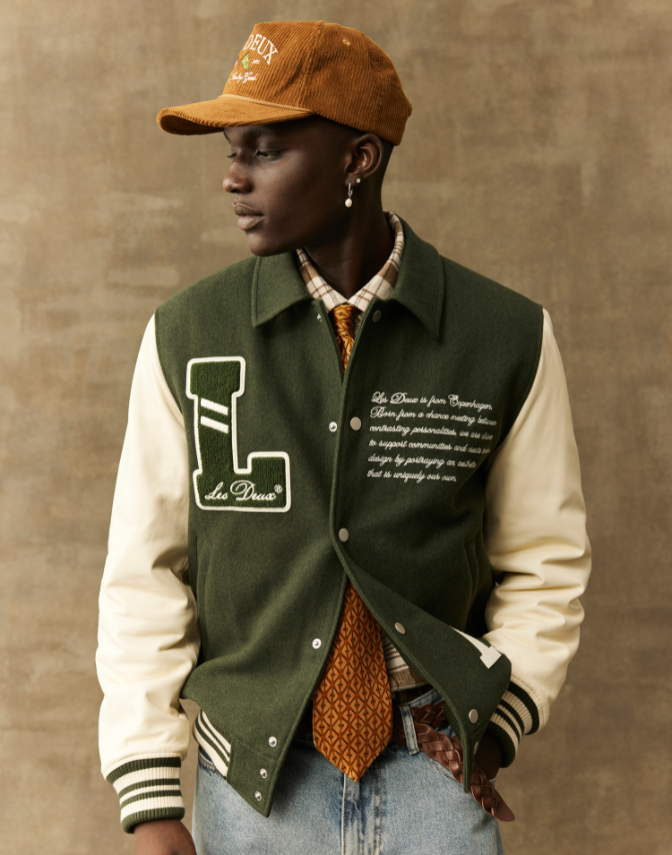 Les Deux Varsity Wool Jacket