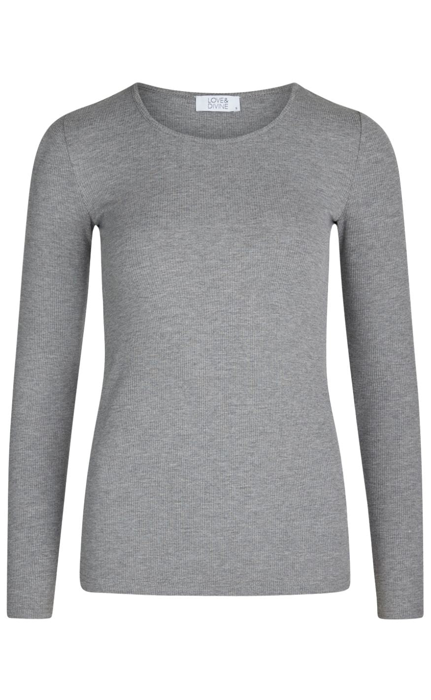 Love   Divine Bluse Love660-11 Grey Mel