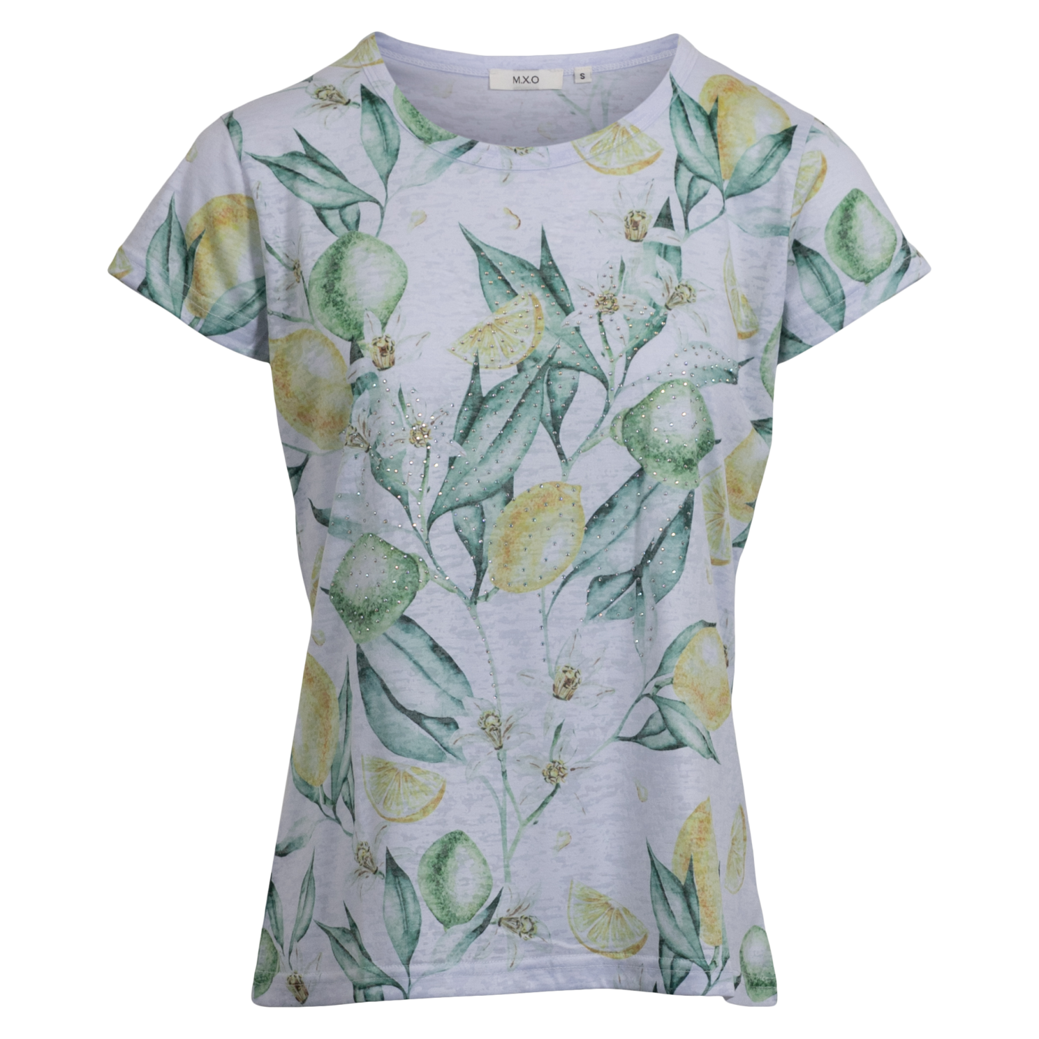 Dame  -shirt Yellow Grey