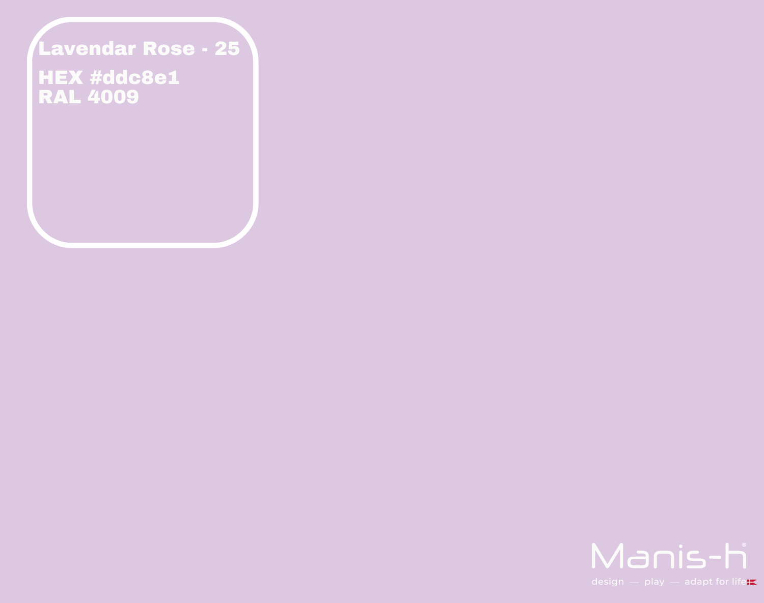 Manis-  Sengehest Classic  Lavender Rose   160 Cm