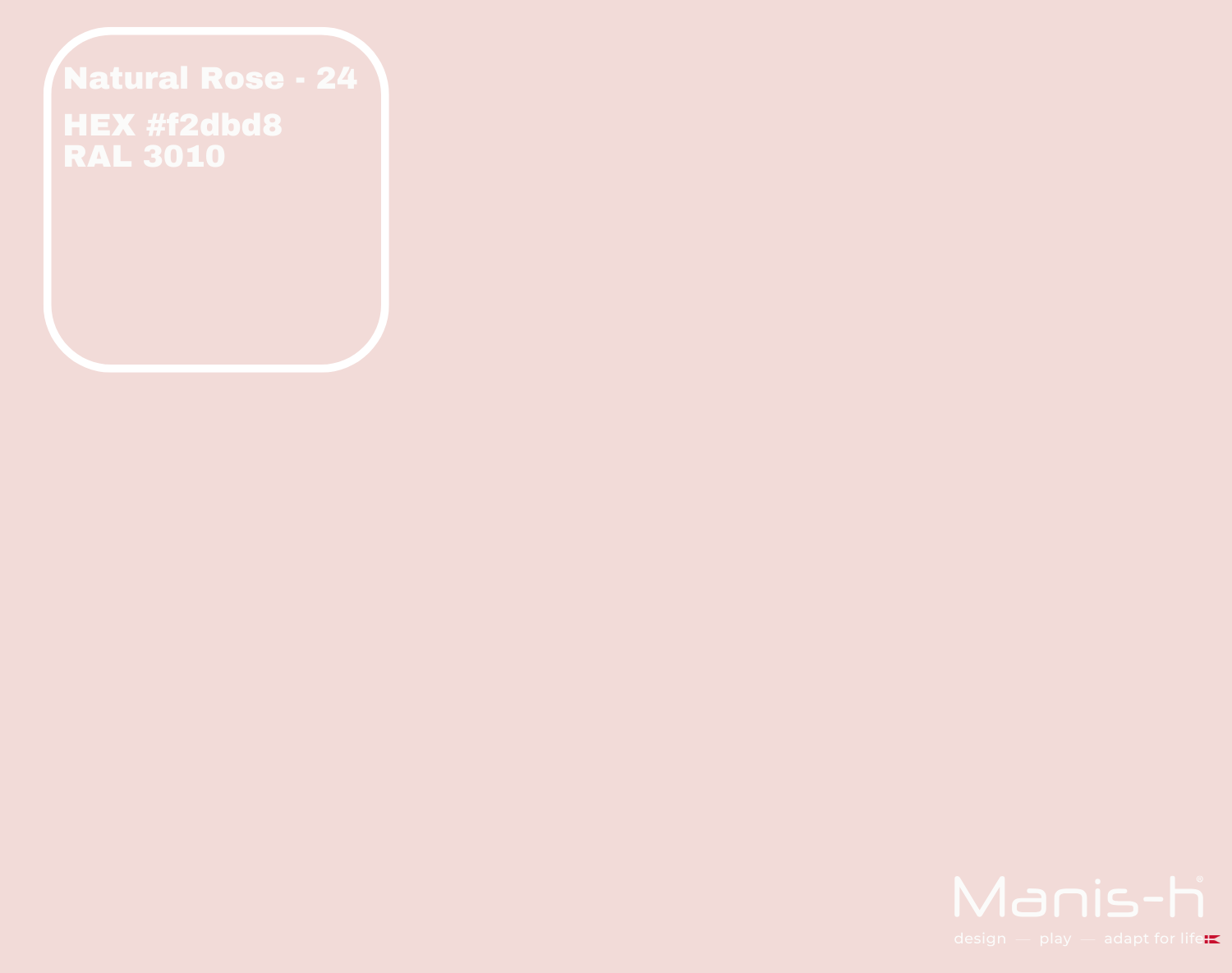 Manis-  Sengehest Med Tremmer  Natural Rose   160 Cm
