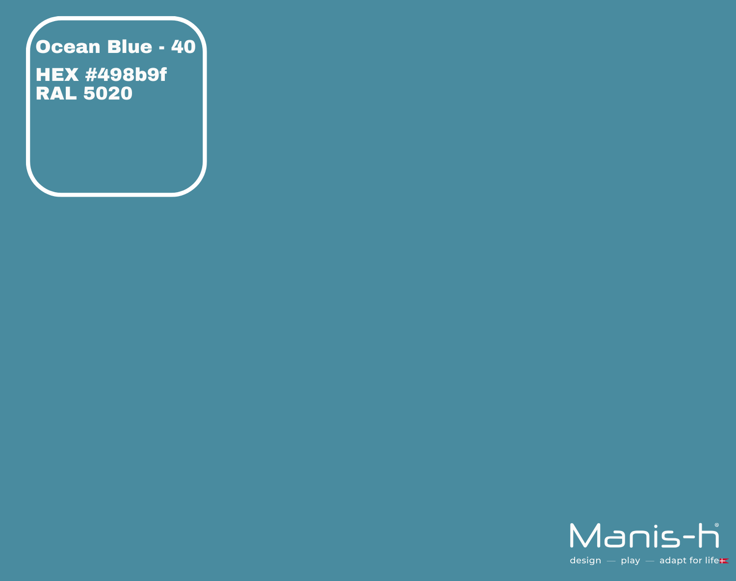 Manis-  Sengehest Med Tremmer  Ocean Blue   160 Cm