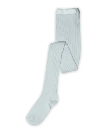 Mp Denmark Basic Rib Strømpebukser Light Blue 100