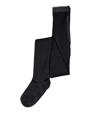 Mp Denmark Uld Strømpebukser Rib Black 90
