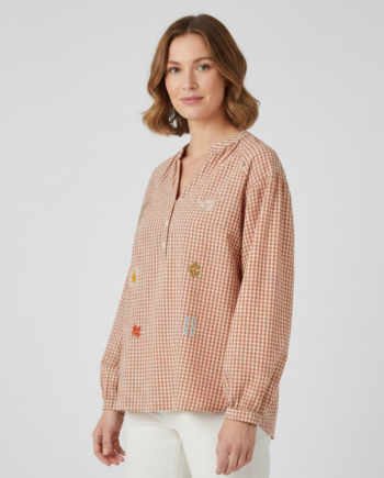 Musy Muse Dame Bluse Orange
