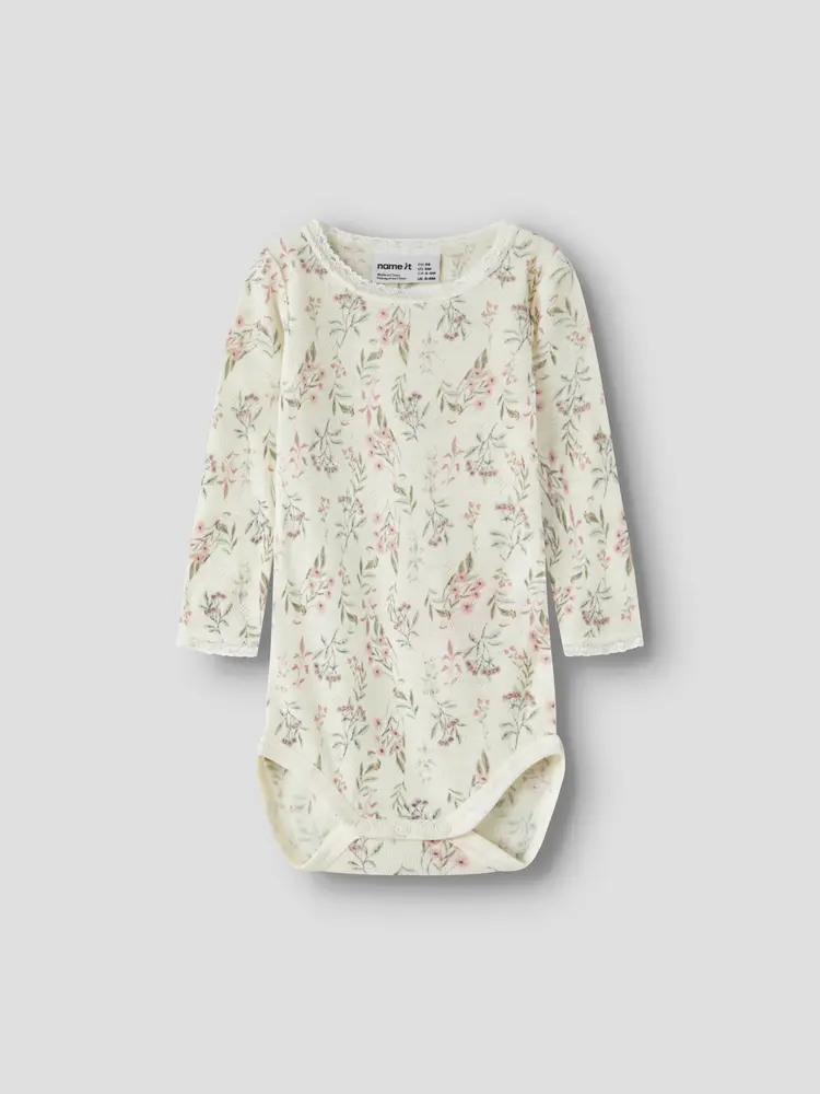 Name It Wang Uld Langærmet Body Snow White 86