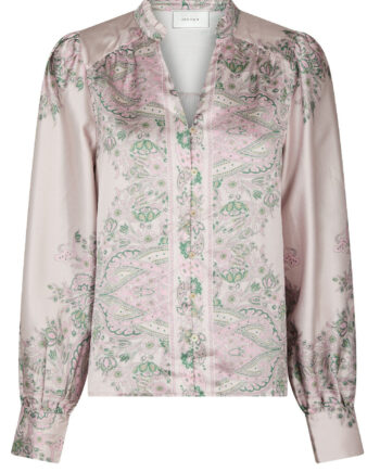 Neo Noir Bluse Massima Paisley Border Rose