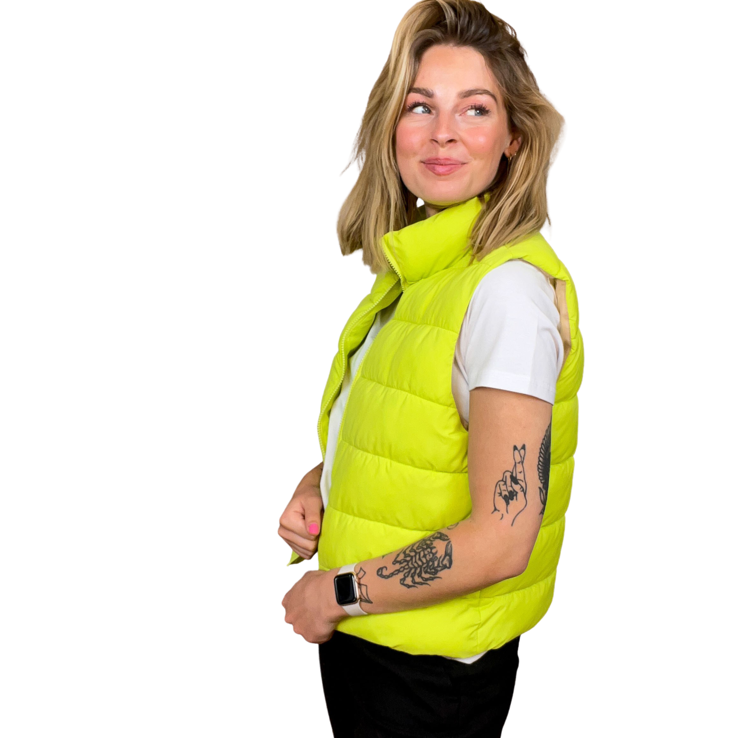 Noisy May Dame Vest Wild Lime Xs