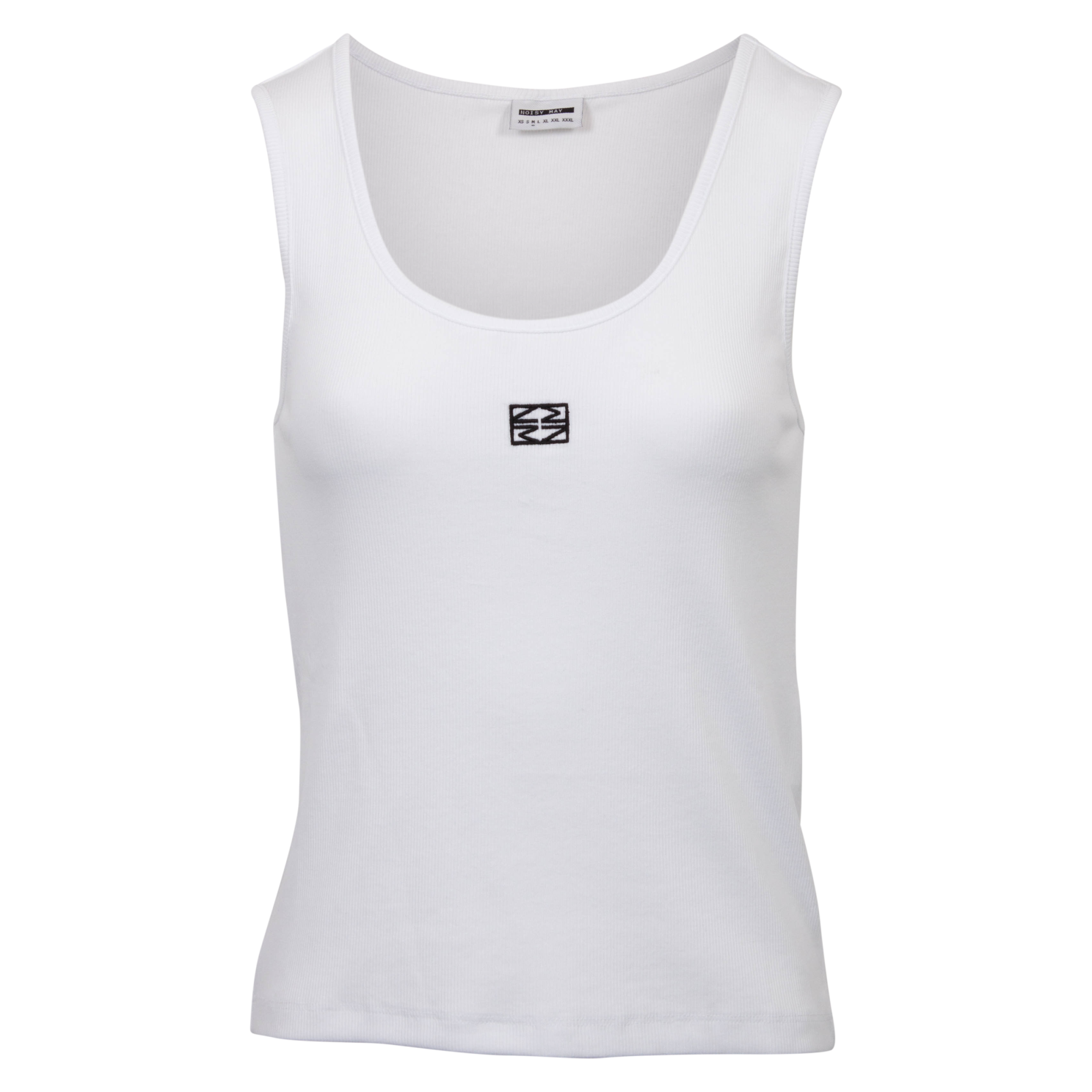 Noisy May Judy Dame Top   økologisk Bomuld Bright White Xs