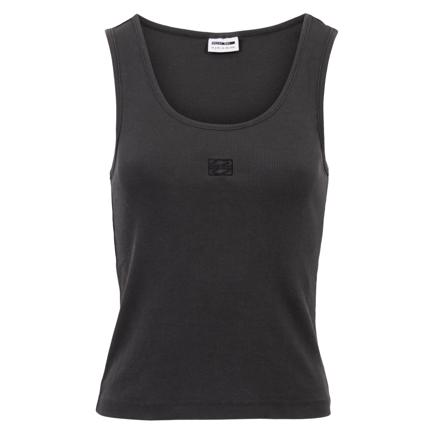 Noisy May Judy Dame Top   økologisk Bomuld Obsidian
