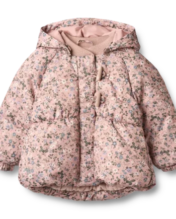 Olga Pufferjakke Rose Powder Flowers  -  Mdr