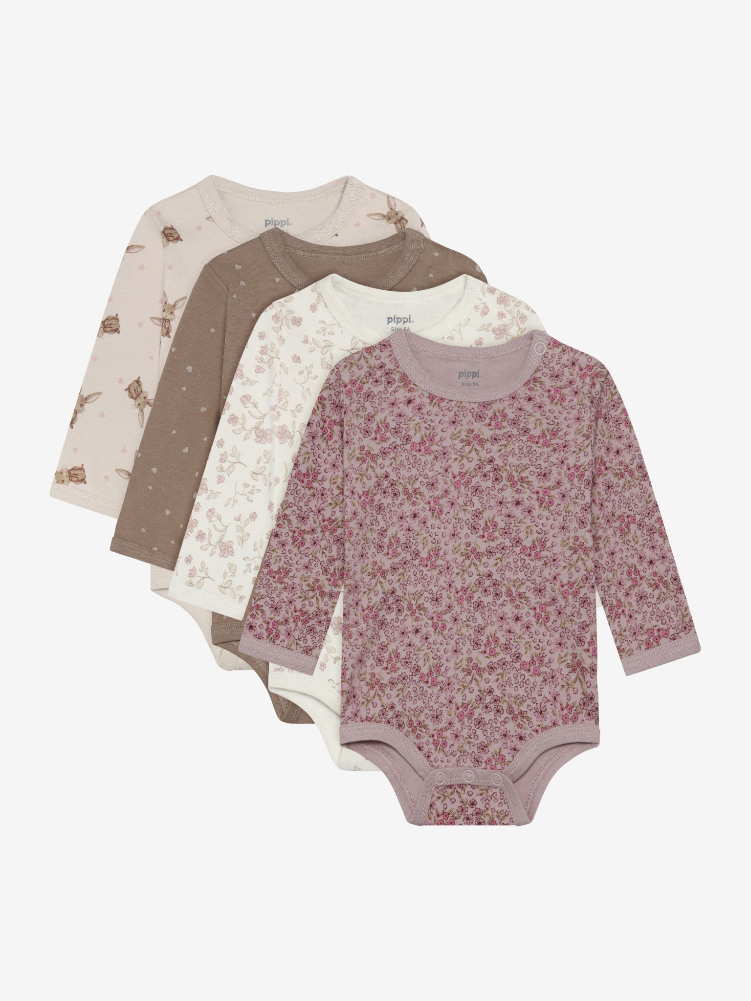 Pippi Langærmet Body   Stk Violet Ice 68