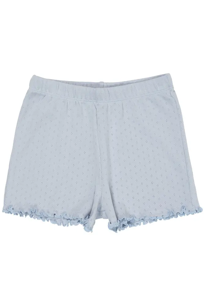 Pointelle Shorts Dusty Blue 116