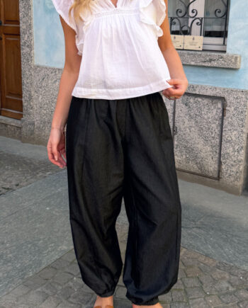 Say Ina Copenhagen Bukser Detia Balloon Black Denim